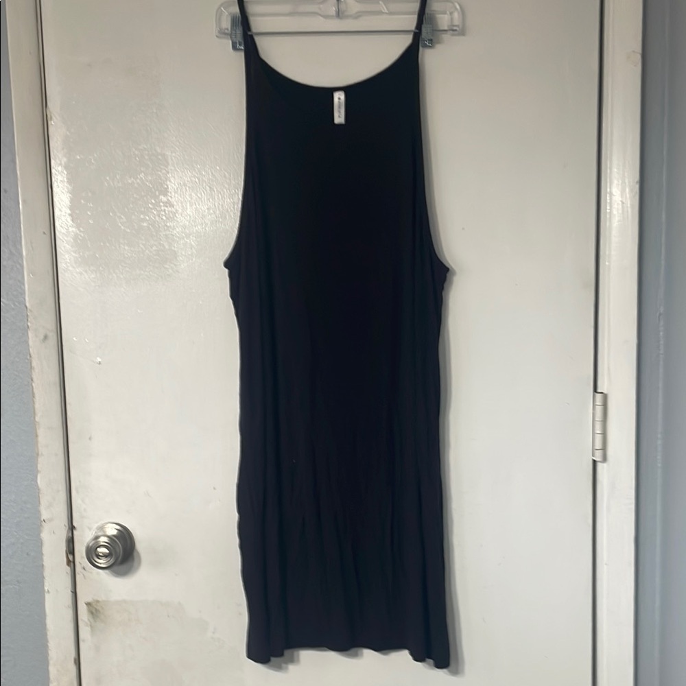 Athleta ribbed Black Sleeveless Dress